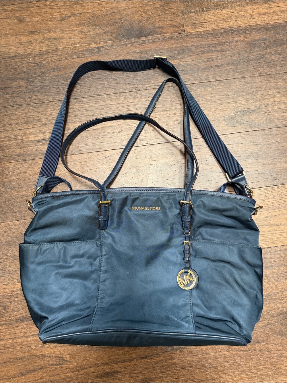 Michael Kors Navy Jet Set Diaper Bag